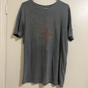 Vtg Triumph Motorcyles Mens Tshirt Medium Single Stitch Lucky Brand Distressed.